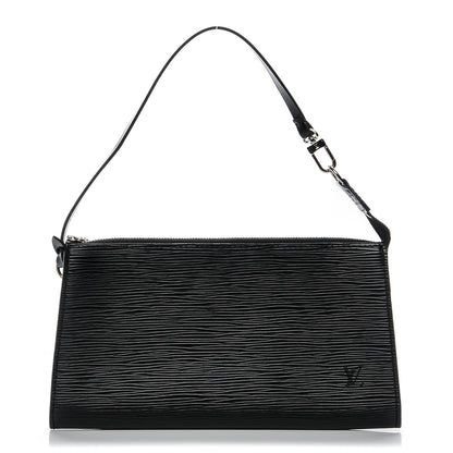 Louis Vuitton Epi Pochette Accessories 24 Black 1 of 6