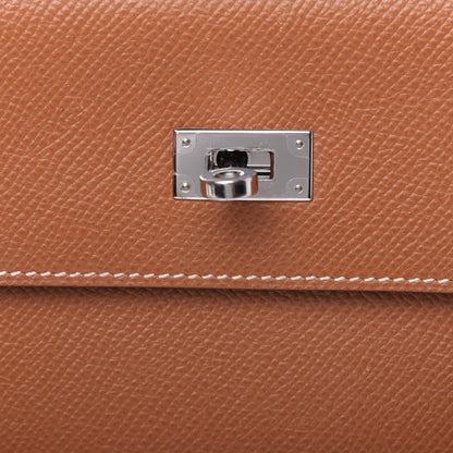 Hermes Epsom Kelly Longue Wallet Gold 11 of 14