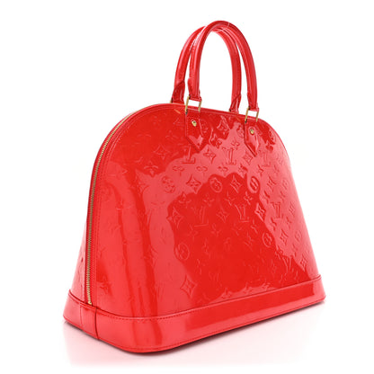 Louis Vuitton Vernis Alma GM Rouge Grenadine 3 of 14
