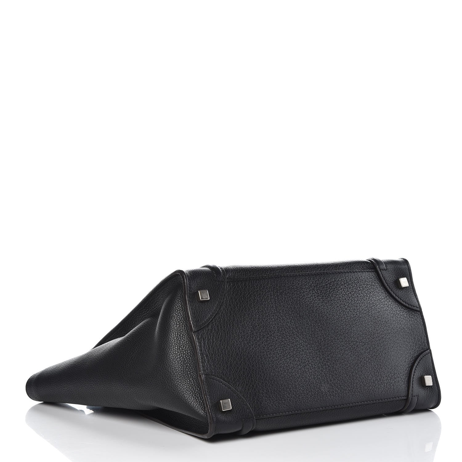 Celine Drummed Calfskin Mini Luggage Black 4 of 6