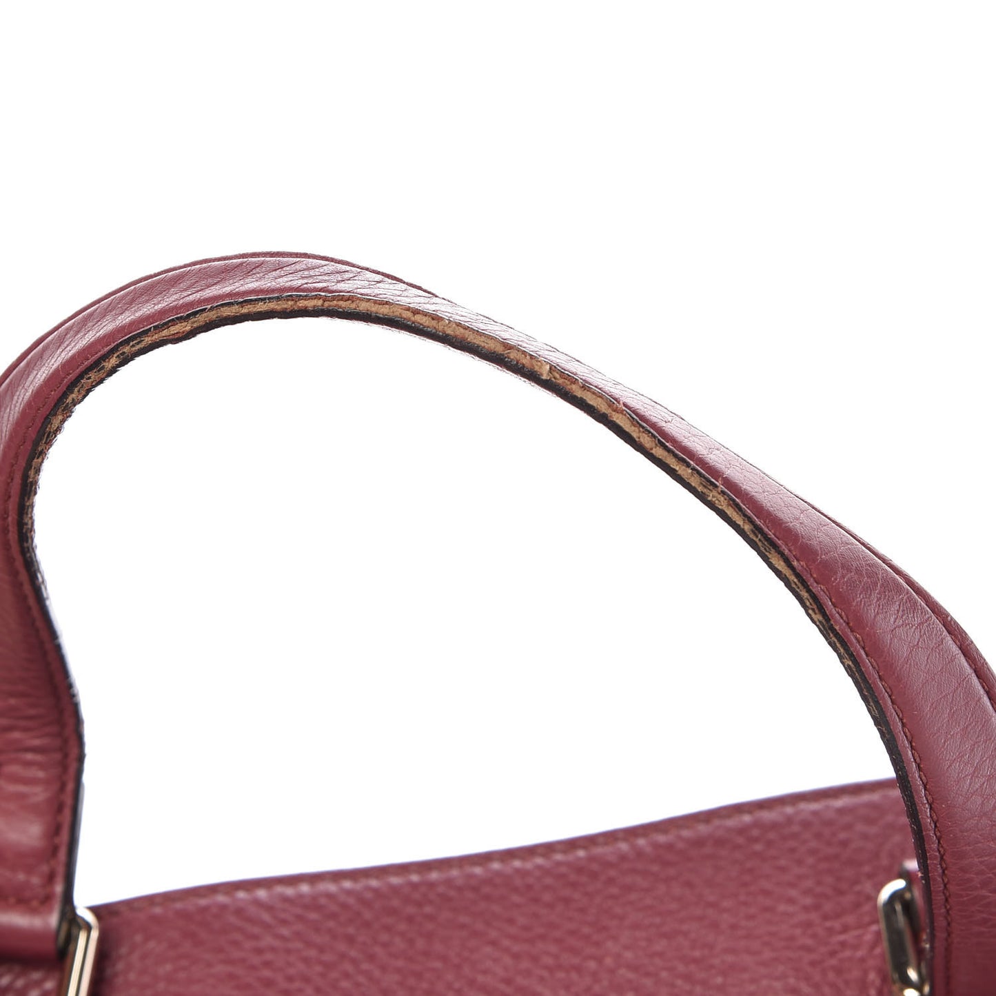 Calfskin Large Bamboo Tassel Top Handle Tote Peonia Flower
