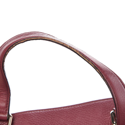 Gucci Calfskin Large Bamboo Tassel Top Handle Tote Peonia Flower 16 of 22