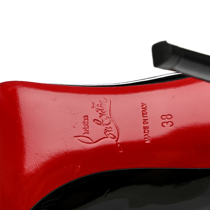 Christian Louboutin Patent Pigalle 100 Pumps 38 Black 7 of 13