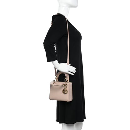 Christian Dior Lizard Mini Lady Dior Beige 2 of 10