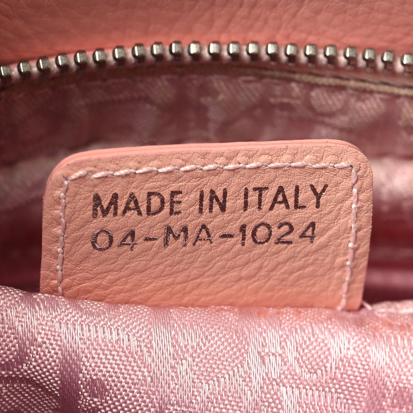 Calfskin Cannage Stitched Small East West Lady Dior Rose Clair