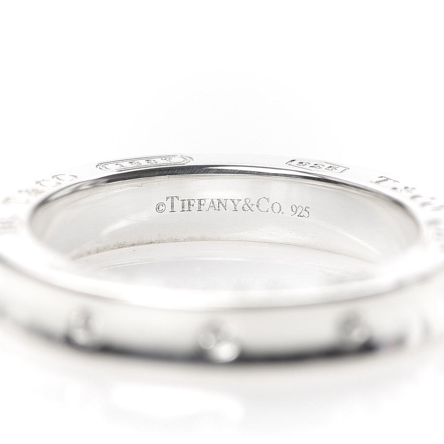 Sterling Silver 3 Diamond 1837 Ring 50 5.5