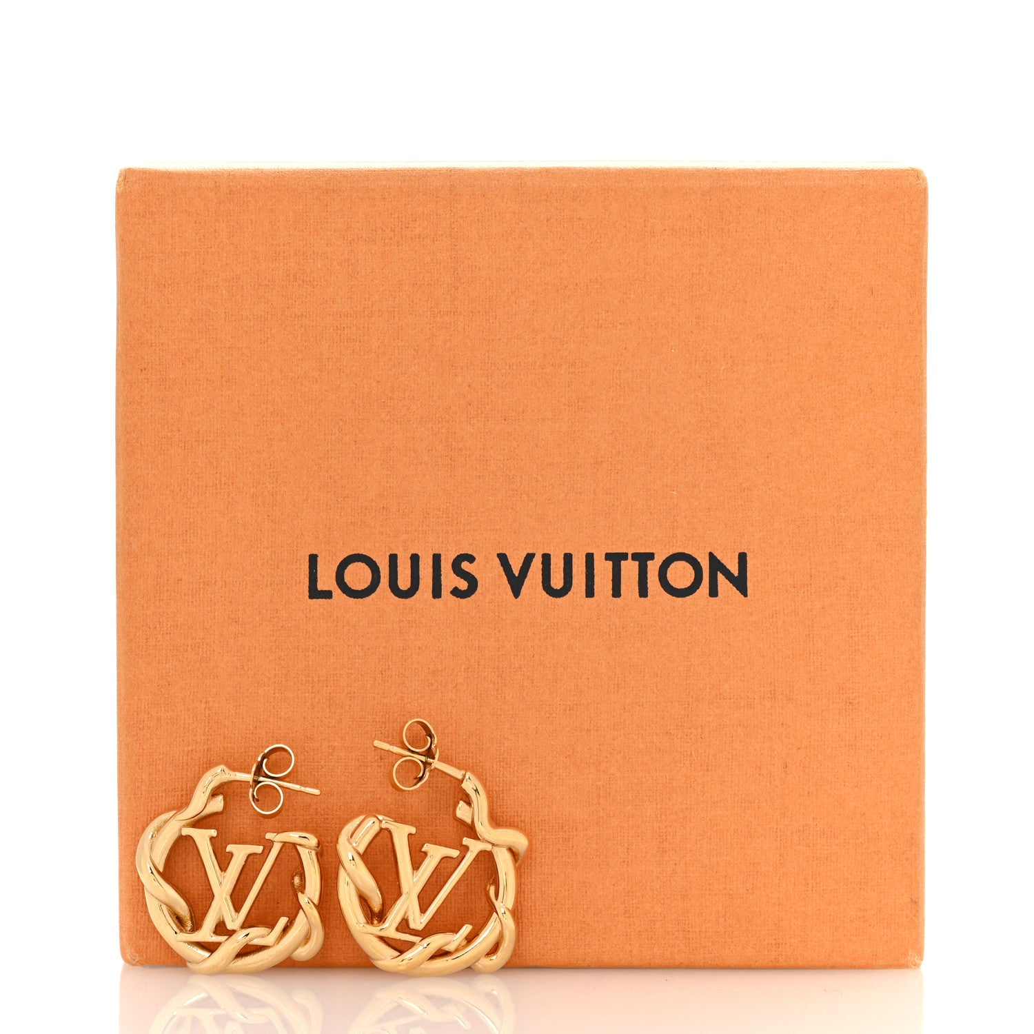 Louis Vuitton Garden Louise Hoop Earrings Gold 5 of 5
