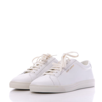 Saint Laurent Calfskin Andy Low Top Sneakers 41 Blanc Optique 2 of 10