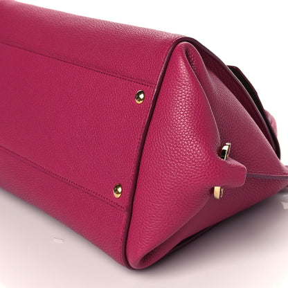 Salvatore Ferragamo Calfskin Sofia Satchel Pink 8 of 8