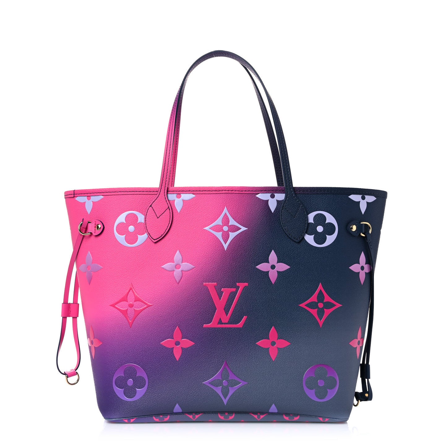 Monogram Giant Spring In The City Neverfull MM Midnight Fuchsia