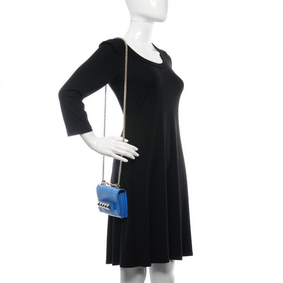 Nappa Mini Va Va Voom Shoulder Bag Blue Fluo