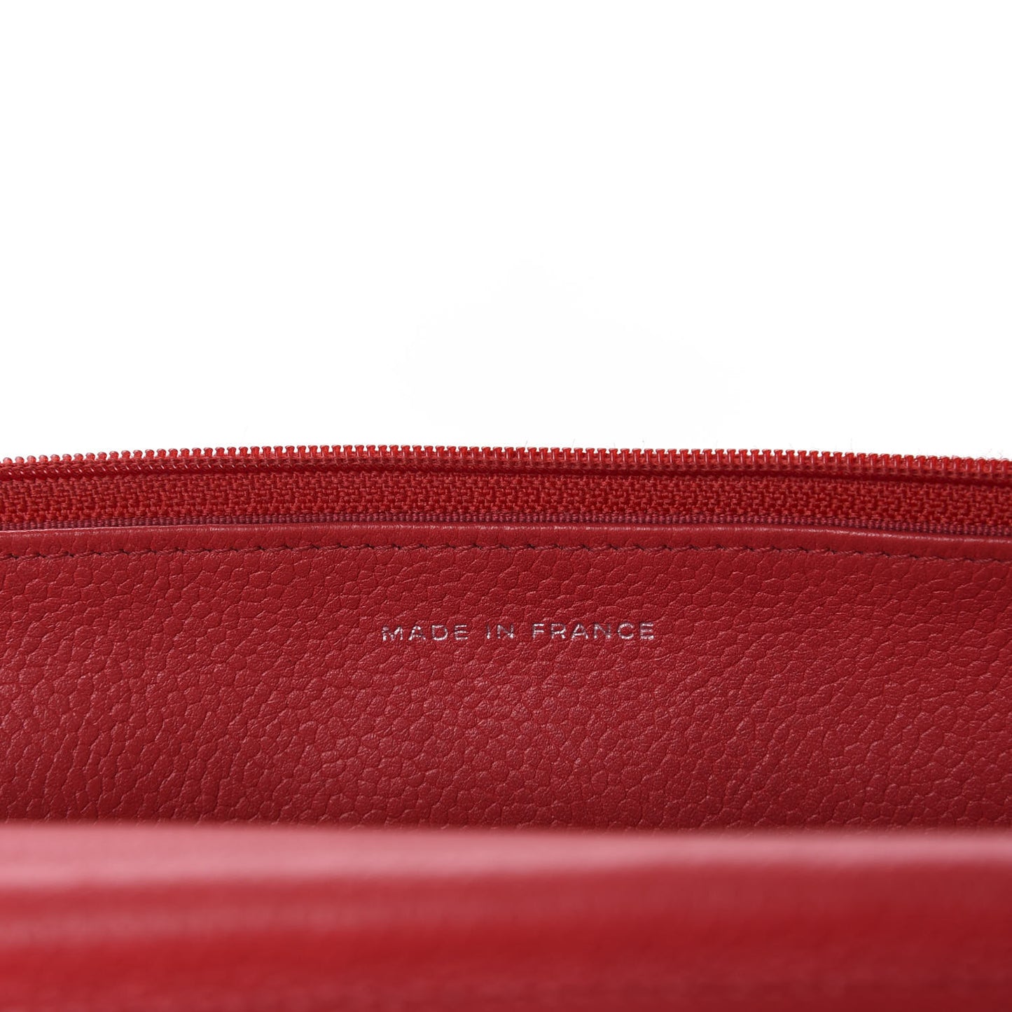 Caviar Quilted Wallet on Chain WOC Red