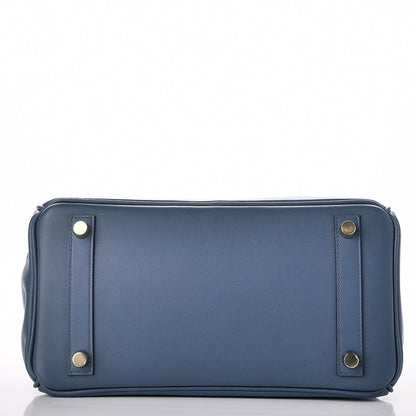 Hermes Swift Birkin 25 Bleu Agate 6 of 33