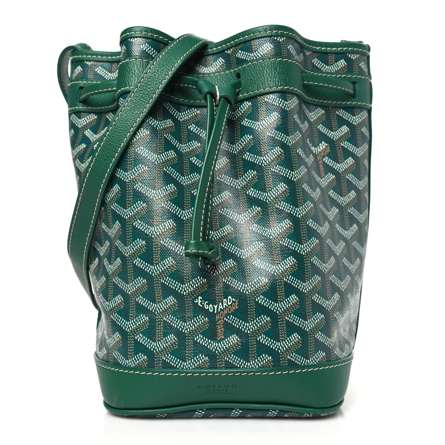 Goyardine Petit Flot Bucket Bag PM Green