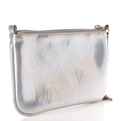 Stella McCartney Holographic Faux Leather Falabella Zip Pouch 3 of 13