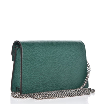 Gucci Calfskin Super Mini Dionysus Shoulder Bag Emerald 3 of 7