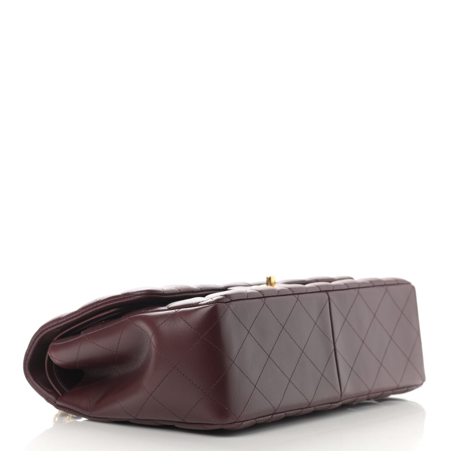 Chanel Lambskin Quilted Jumbo Double Flap Burgundy 4 of 11