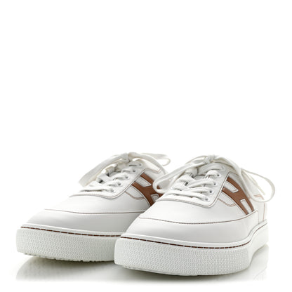Hermes Calfskin Mens Keep Mule Sneakers 42 White Naturel 4 of 10