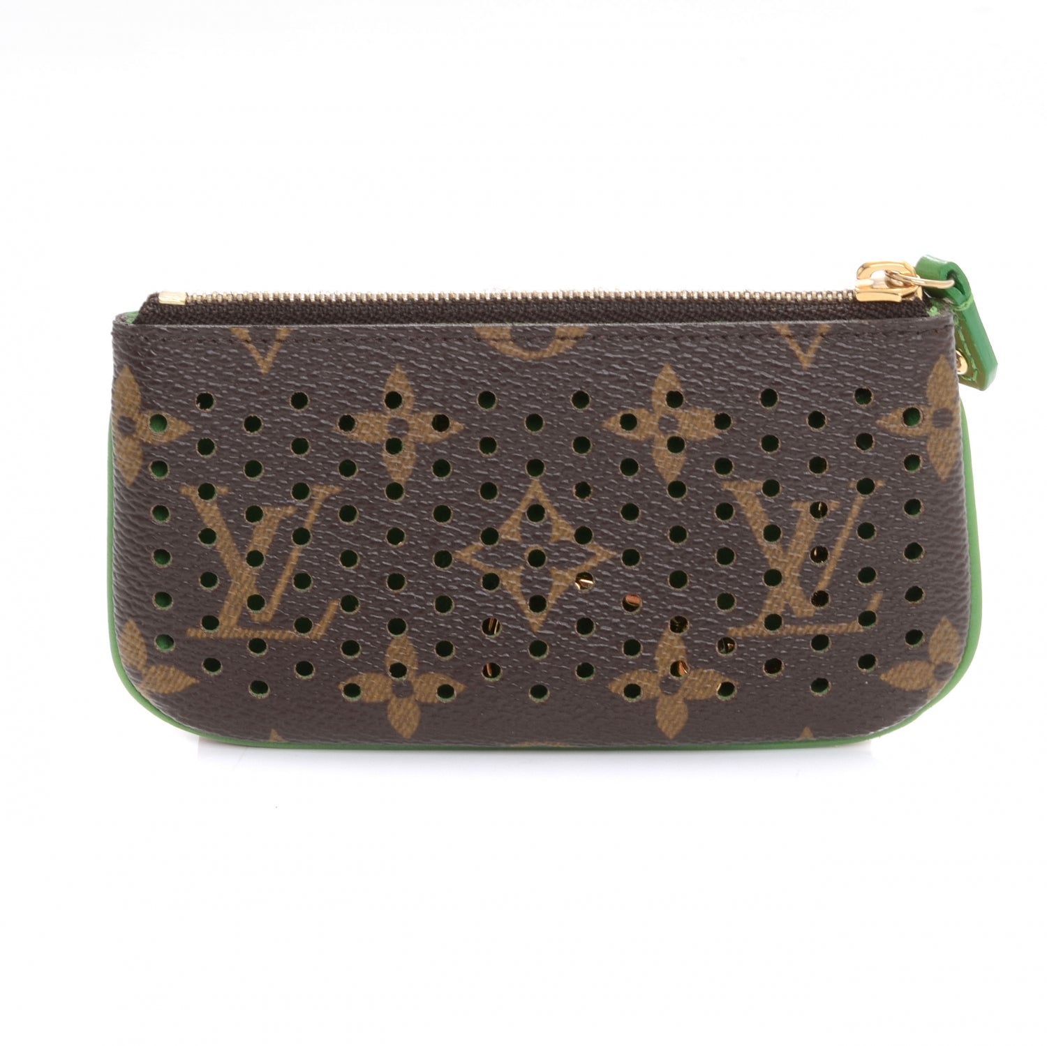 Louis Vuitton Monogram Perforated Key Pouch Green 3 of 7