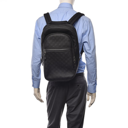 Louis Vuitton Damier Infini Michael Backpack Black 2 of 9