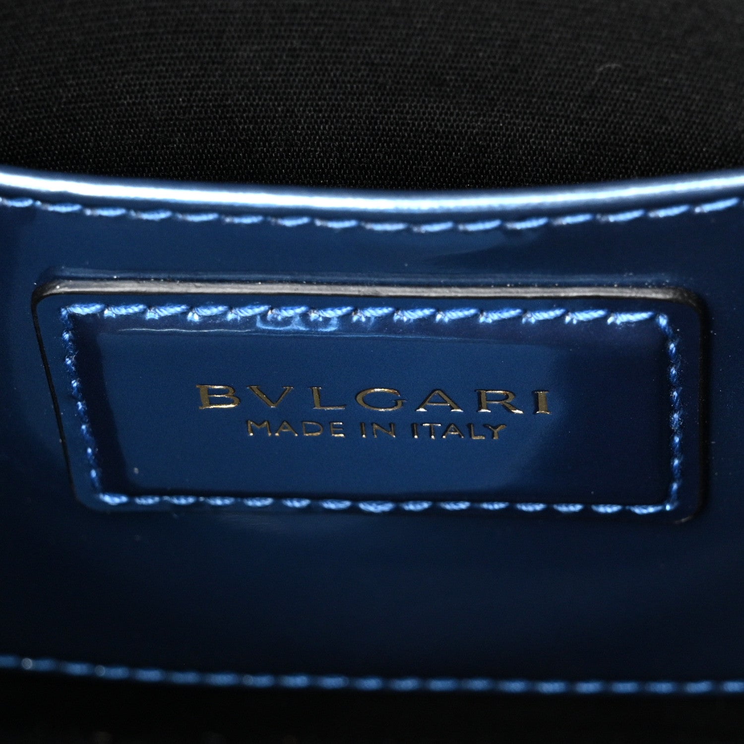 Bulgari Metallic Calfskin Small Serpenti Forever Snake Strap Crossbody Bag Blue 7 of 15