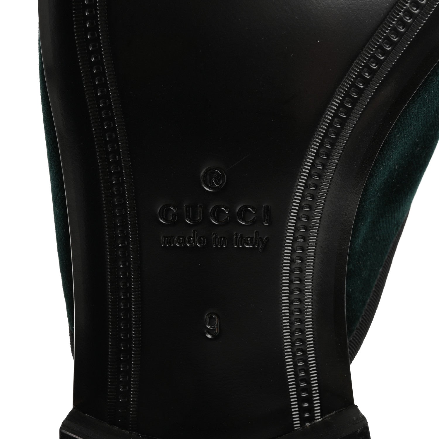 Gucci Velluto Marmara Mens Flying Pigs Mules 9 Verde Black 8 of 9