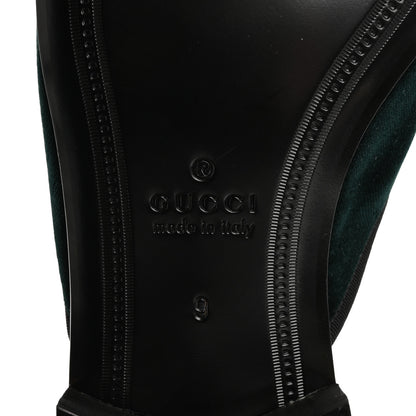 Gucci Velluto Marmara Mens Flying Pigs Mules 9 Verde Black 8 of 9