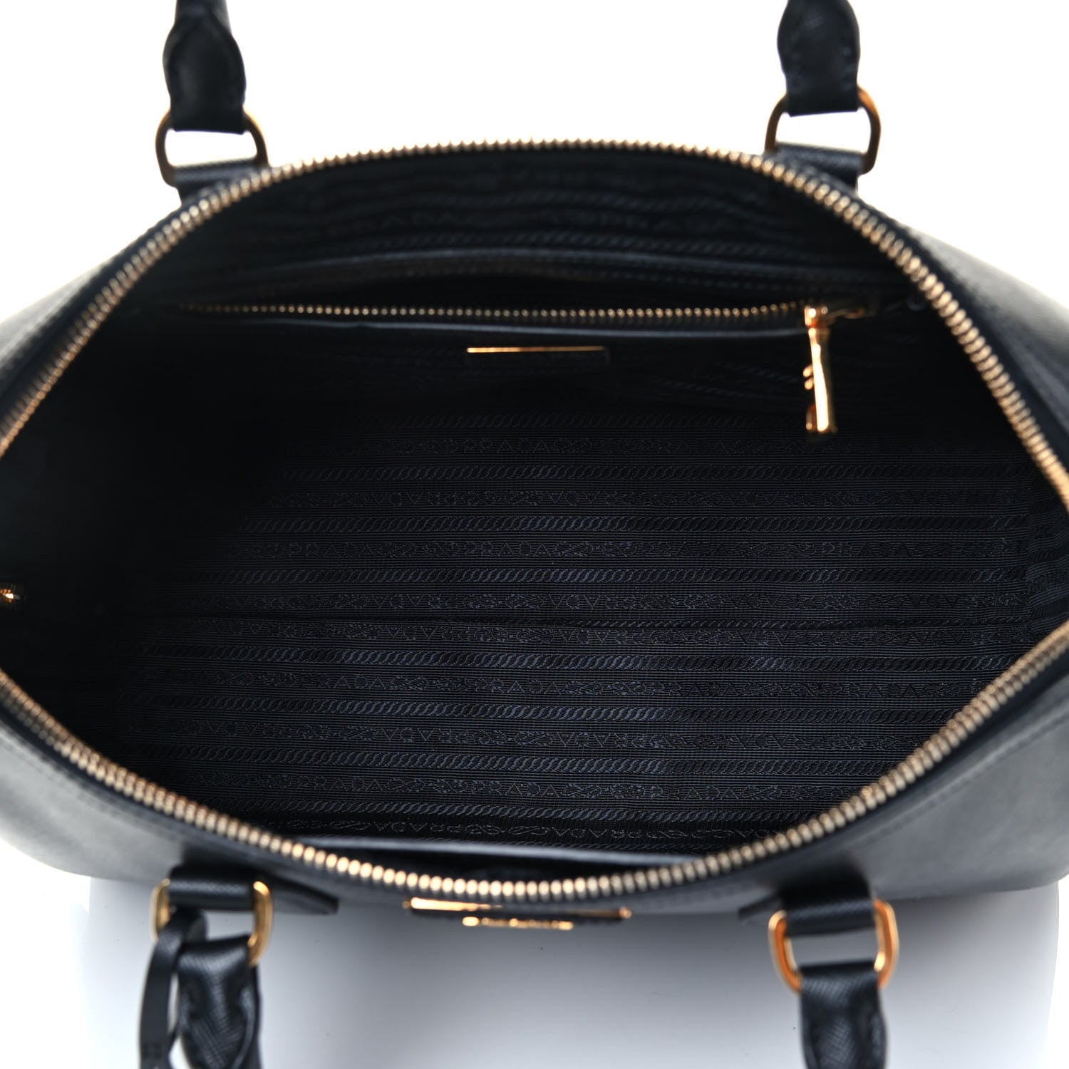 Prada Saffiano Lux Bowler Black 4 of 5