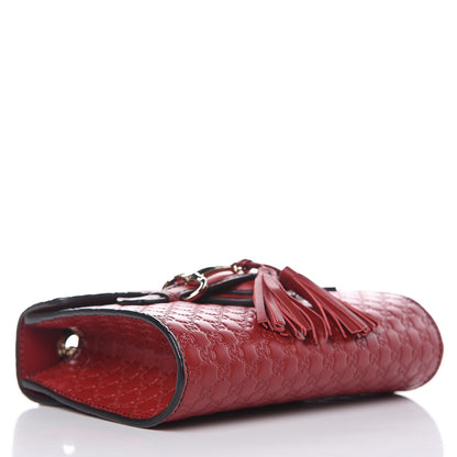 Gucci Soft Microguccissima Mini Emily Chain Shoulder Bag Rosso 4 of 11