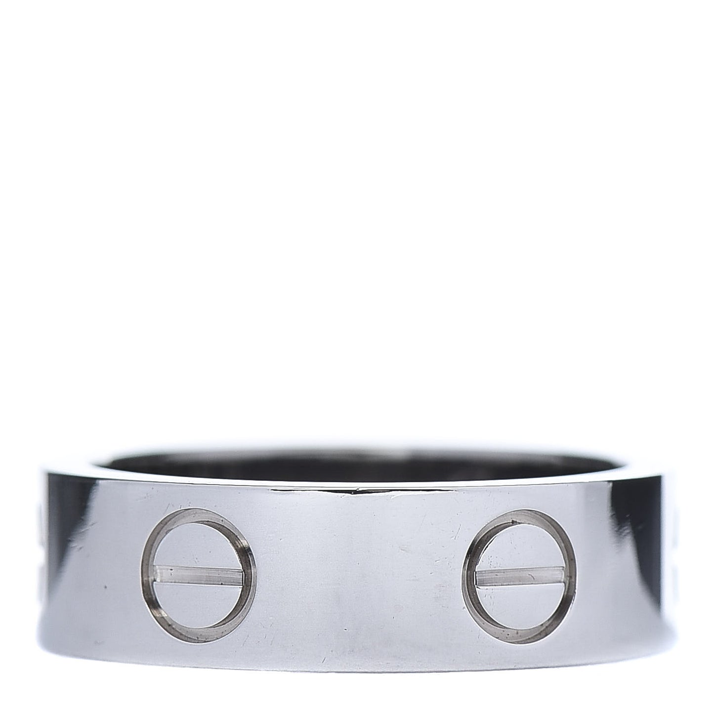 18K White Gold 5.5mm LOVE Ring 51 5.75