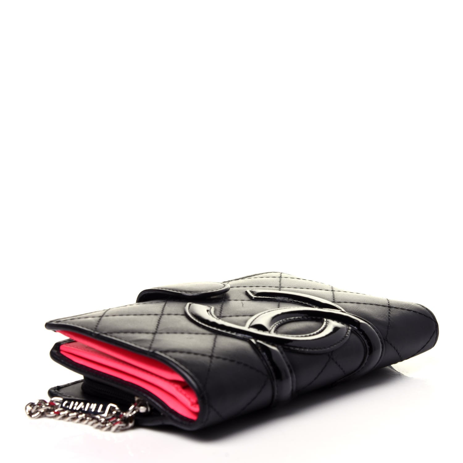 Chanel Calfskin Cambon Zipped Pocket Wallet Black 5 of 11