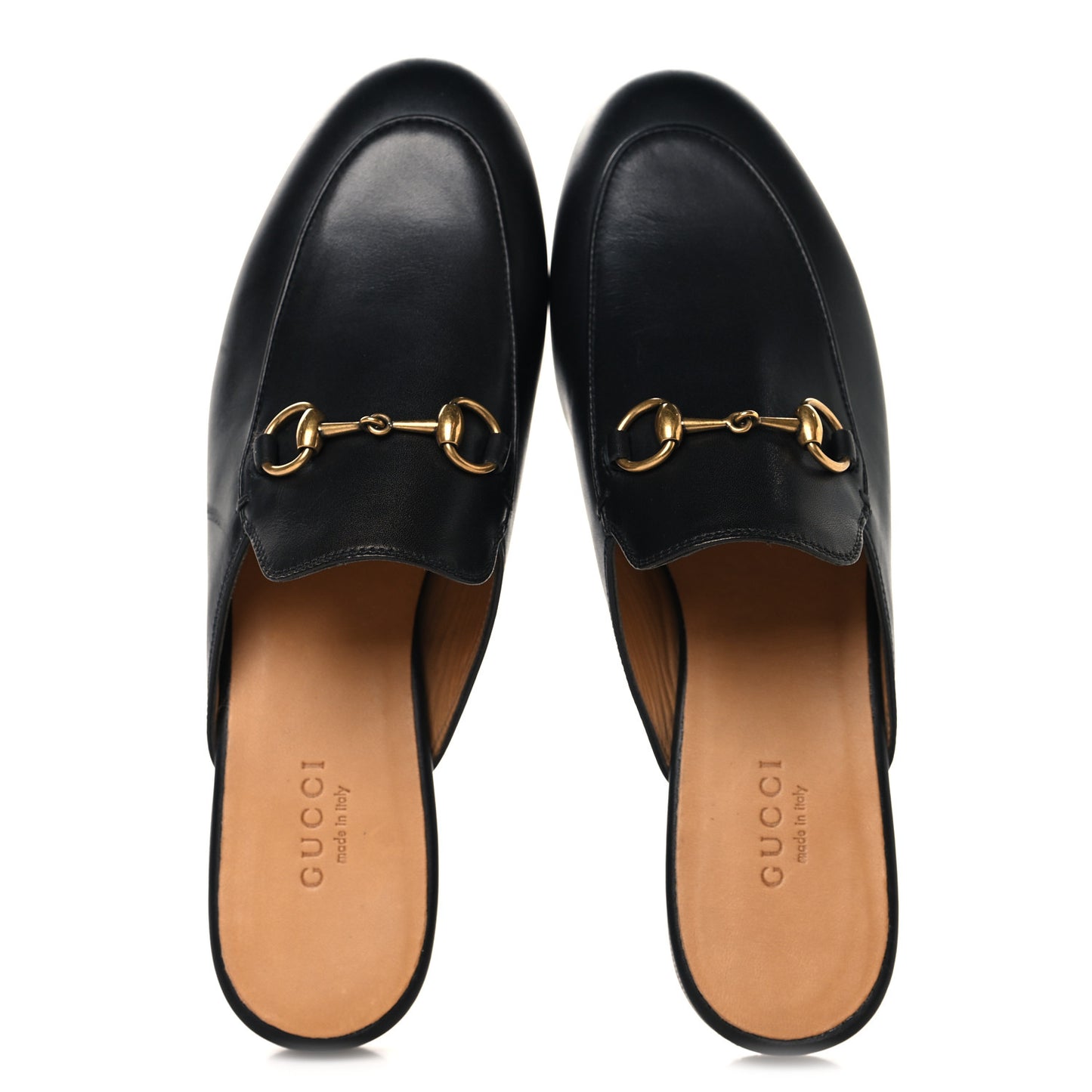 Calfskin Womens Princetown Slippers 36.5 Black