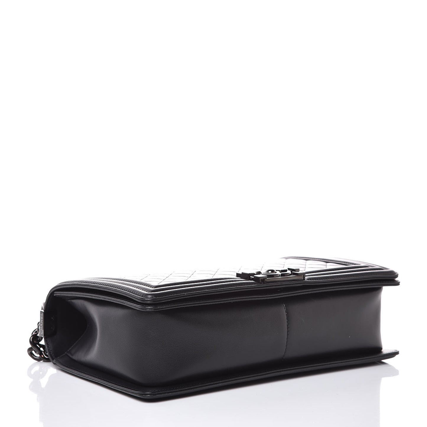 Calfskin Quilted New Medium Boy Flap So Black
