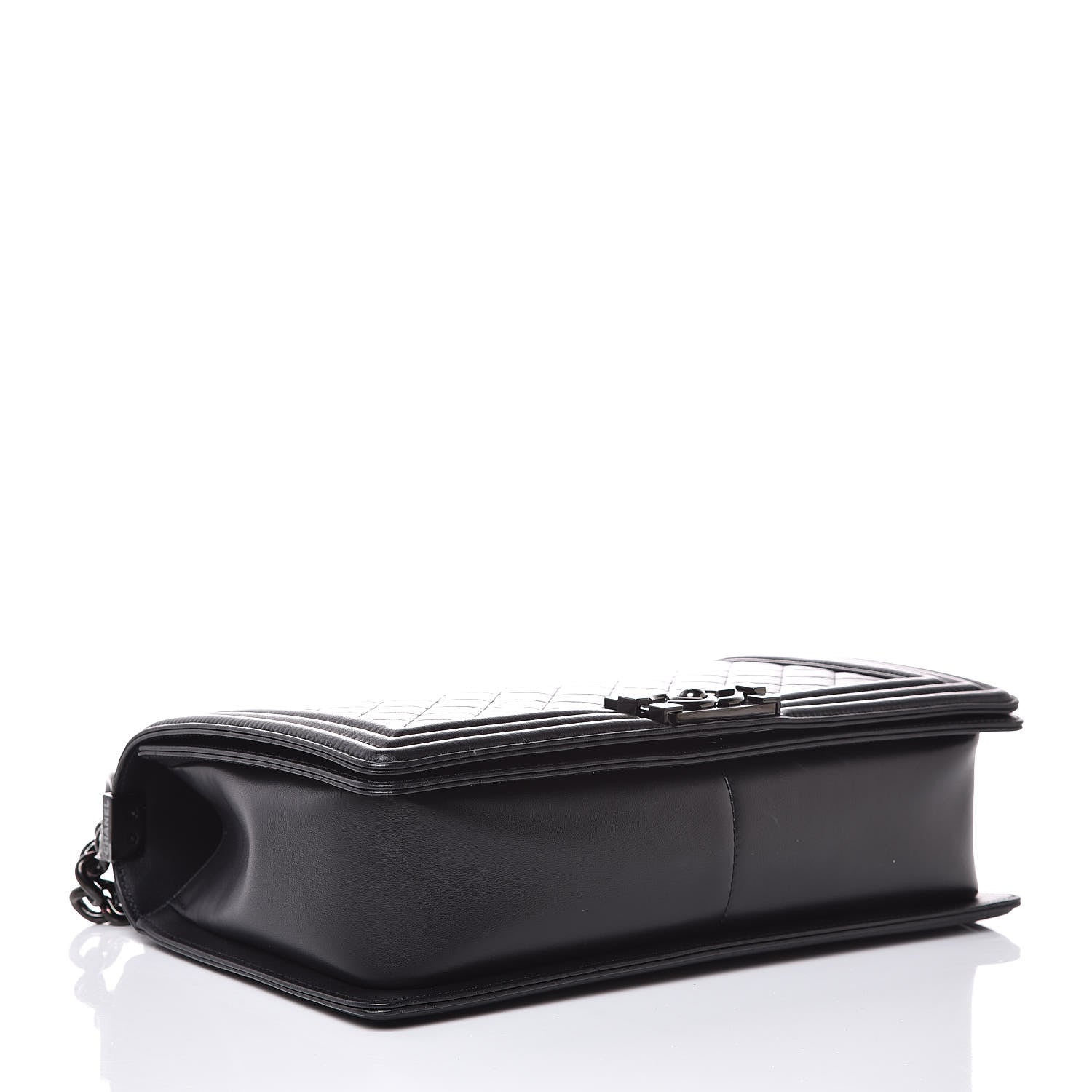 Chanel Calfskin Quilted New Medium Boy Flap So Black 4 of 7