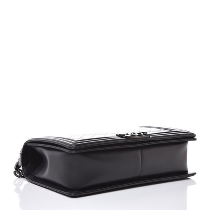 Chanel Calfskin Quilted New Medium Boy Flap So Black 4 of 7