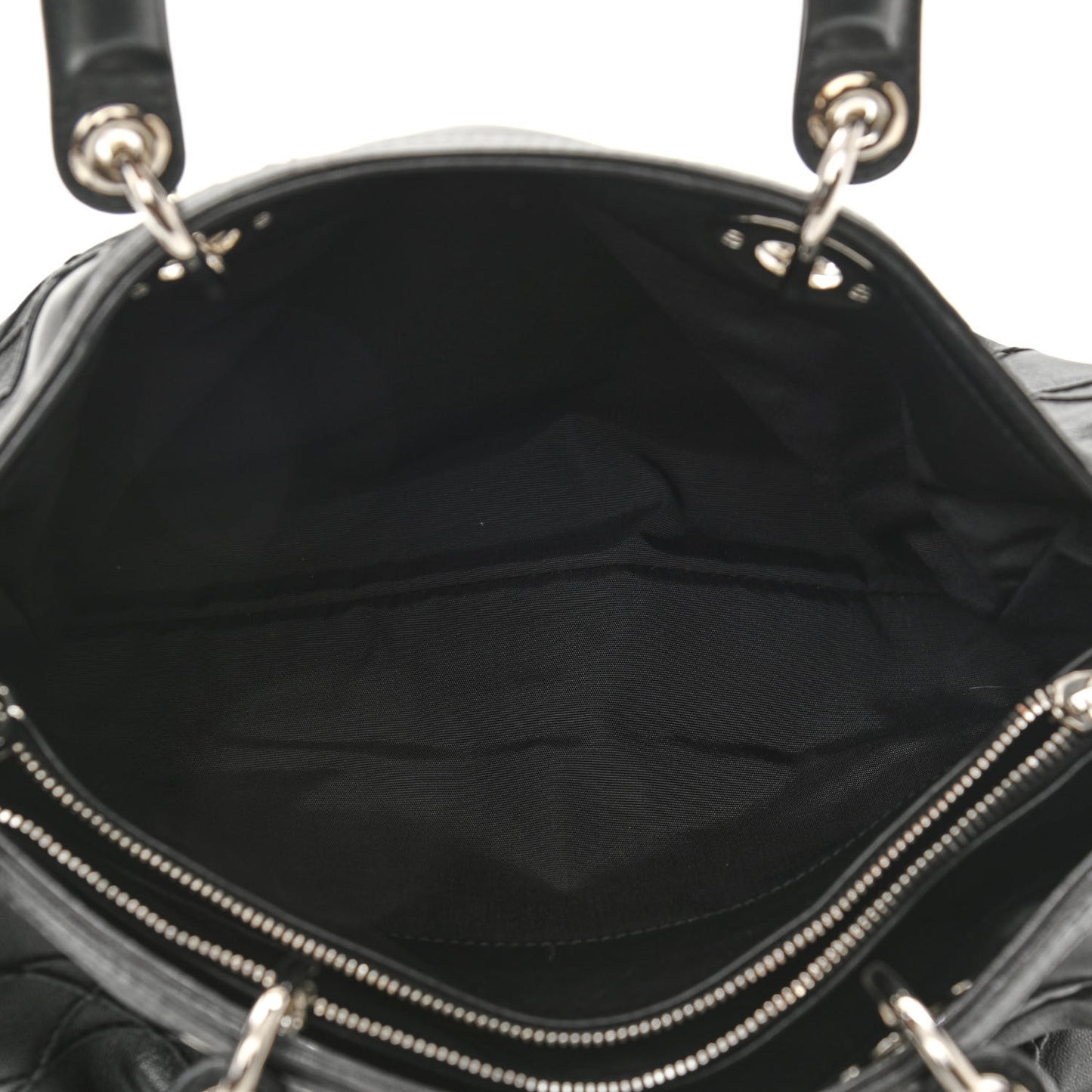 Lambskin Cannage Granville Polochon Black