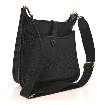 Hermes Taurillon Clemence Evelyne III PM Black 3 of 11