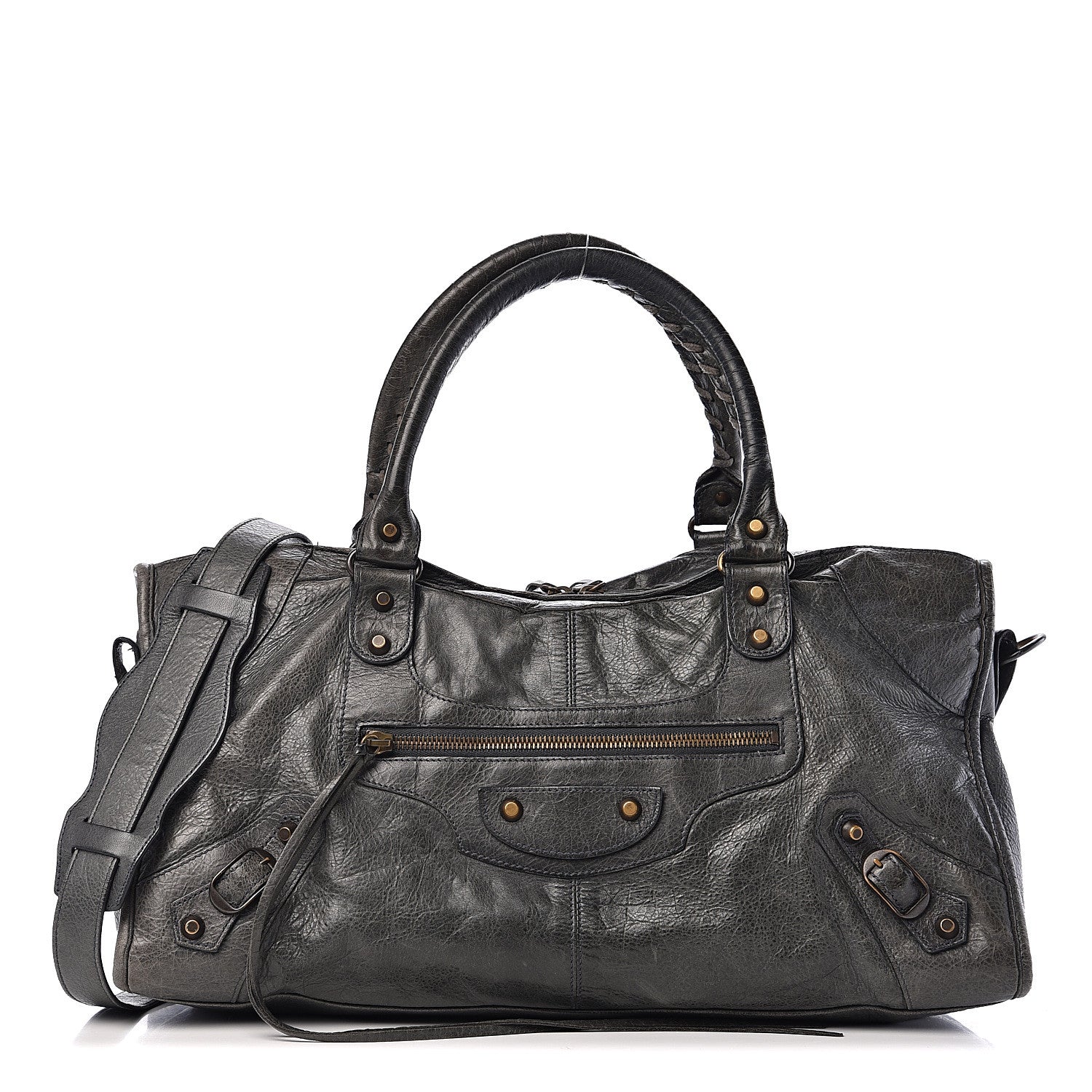Balenciaga Agneau Classic Hardware Part Time Anthracite 1 of 14