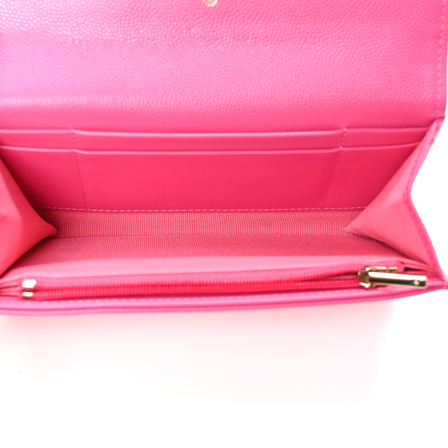 Chanel Caviar Quilted Medium Flap Wallet Dark Pink 5 of 6
