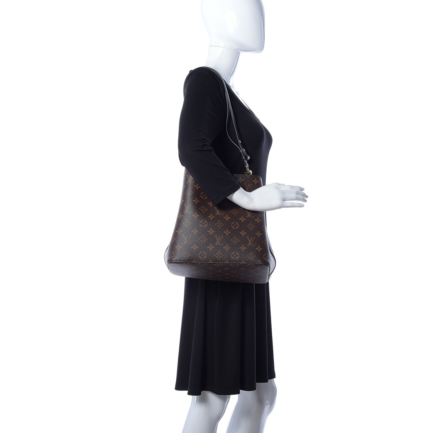 Louis Vuitton Monogram Neonoe MM Black 2 of 8