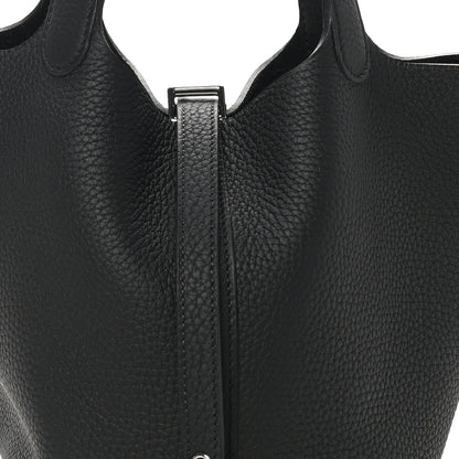 Hermes Taurillon Clemence Picotin Lock 18 PM Black 8 of 11