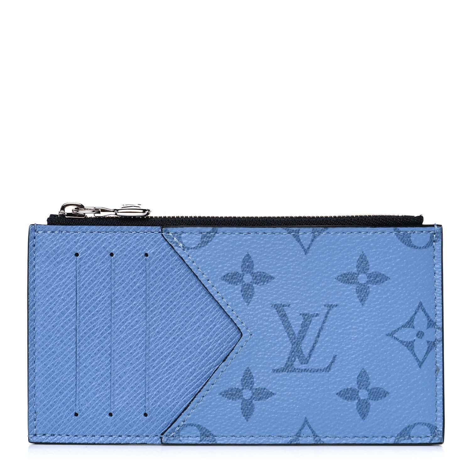 Louis Vuitton Taigarama Coin Card Holder Denim 1 of 9