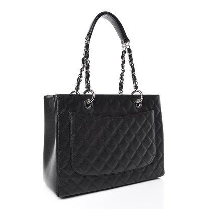 Chanel Caviar Quilted Grand Shopping Tote GST Black 3 of 10