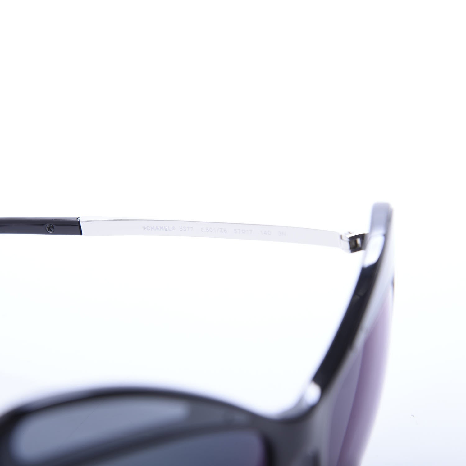 Chanel Acetate Butterfly Sunglasses 5377 Black Blue 5 of 7