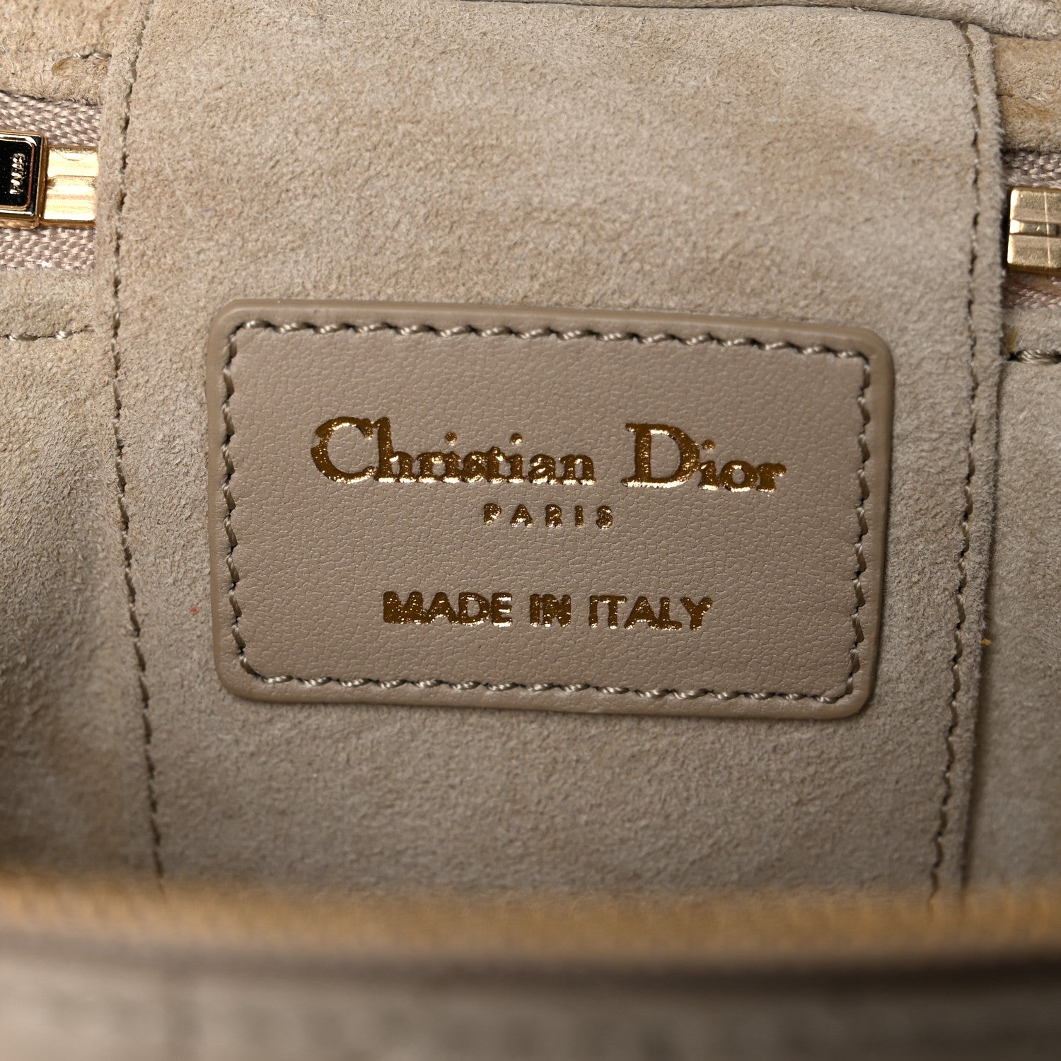 Christian Dior Lambskin Cannage Micro Lady Dior Vanity Case Beige 6 of 9
