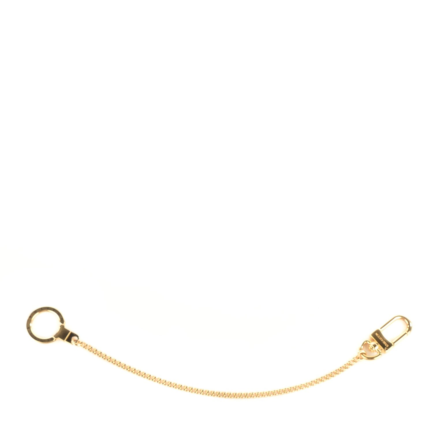 Louis Vuitton Metal Pochette Extender Key Ring Chain Gold 1 of 4
