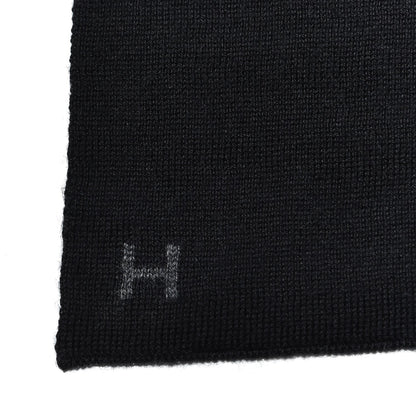 Hermes Cashmere Silk Aller Retour Scarf Black 4 of 5