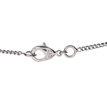 Chanel Crystal Timeless CC Necklace Silver 5 of 5