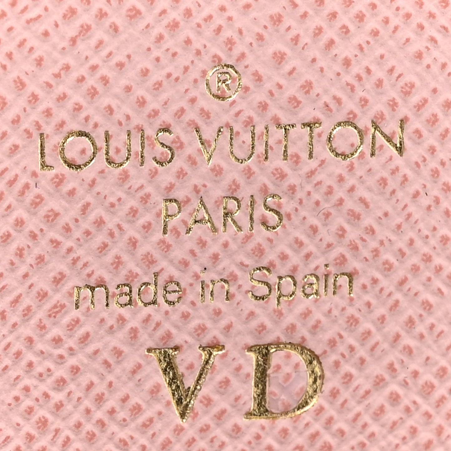 Damier Ebene Rosalie Coin Purse Rose Ballerine