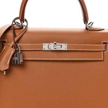 Hermes Epsom Kelly Sellier 25 Gold 8 of 11